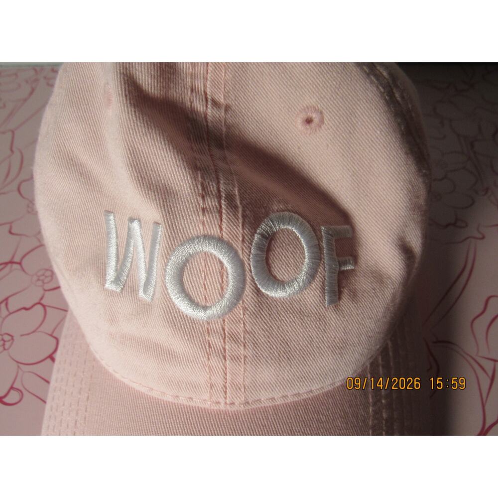 Pink WOOF hat - Picture 2 of 5
